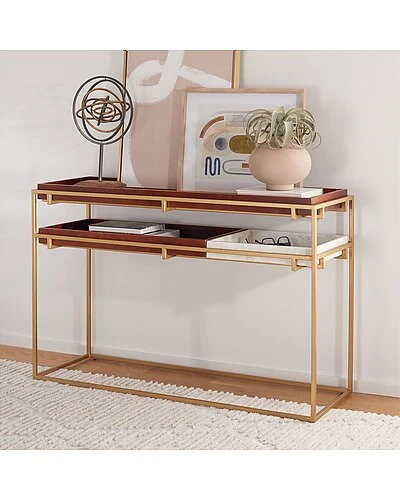 Safavieh Akari Marble Console Table Home 4 Safavieh Akari Marble Console Table Home - Image 2