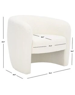 Everly Boucle Barrel Back Accent Chair Home 7 Everly Boucle Barrel Back Accent Chair Home -Safavieh Sales Store 3050847906 RLLD 3