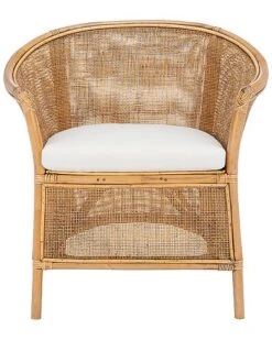 Safavieh Jessica Rattan Accent Chair W/ Cushion Home