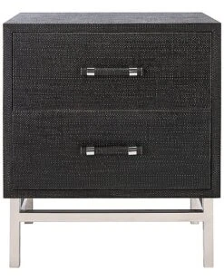 Ranger Faux Raffia Nightstand Home
