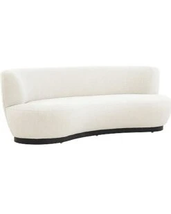 Boucle Curved Back Sofa Home