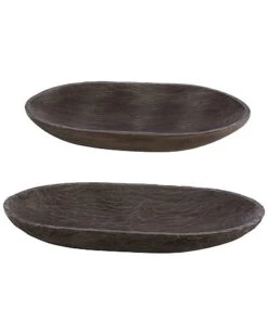 Safavieh Trellen Set Of 2 Wood Decorative Bowls Home