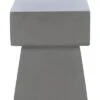 Safavieh Zen Indoor/Outdoor Mushroom Modern Concrete 18.1in Accent Table Home