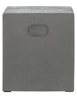 Safavieh Cube Indoor/Outdoor Modern Concrete 16.5in Accent Table Home