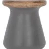Safavieh Button Indoor/Outdoor Modern Concrete Round 18in Accent Table Home