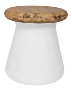 Safavieh Button Indoor/Outdoor Modern Concrete Round 18.1in Accent Table Home