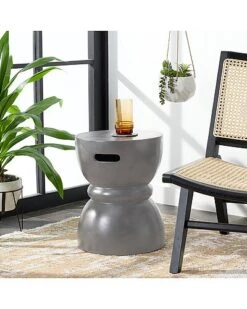 Safavieh Haruki Indoor/Outdoor Modern Concrete Round 17.7in Accent Table Home -Safavieh Sales Store 3070035098 RLLD 4