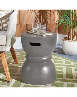 Safavieh Haruki Indoor/Outdoor Modern Concrete Round 17.7in Accent Table Home -Safavieh Sales Store 3070035098 RLLD 5