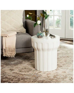 Safavieh Vesta Indoor/Outdoor Modern Concrete Round 15.3in Dia Accent Table Home -Safavieh Sales Store 3070035105 RLLD 3
