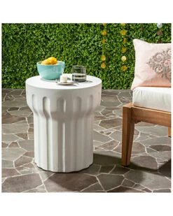 Safavieh Vesta Indoor/Outdoor Modern Concrete Round 15.3in Dia Accent Table Home -Safavieh Sales Store 3070035105 RLLD 4
