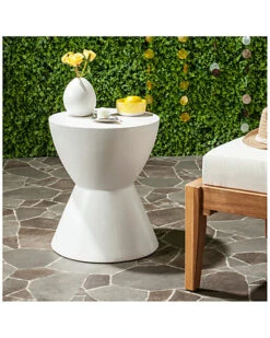 Safavieh Athena Indoor/Outdoor Modern Concrete Round 17.7in Accent Table Home -Safavieh Sales Store 3070035109 RLLD 4