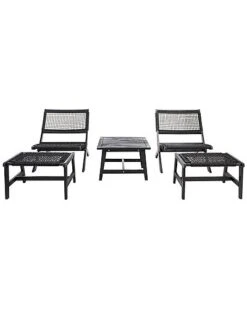 Safavieh Casella Outdoor Black 3pc Set Home