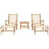Safavieh Chantelle Outdoor 3pc Natural Set Home