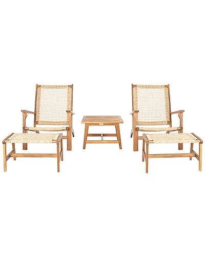Safavieh Chantelle Outdoor 3pc Natural Set Home 3 Safavieh Chantelle Outdoor 3pc Natural Set Home