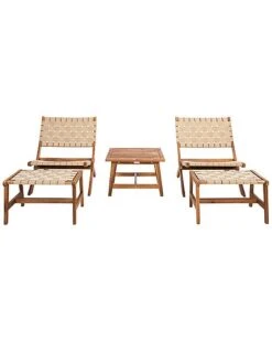 Safavieh Darryl Outdoor 3pc Natural Set Home