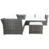 Safavieh Helga Outdoor Grey Living Set Home -Safavieh Sales Store 3070036039 RLLD 1