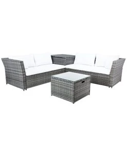 Safavieh Helga Outdoor Grey Living Set Home -Safavieh Sales Store 3070036039 RLLD 2