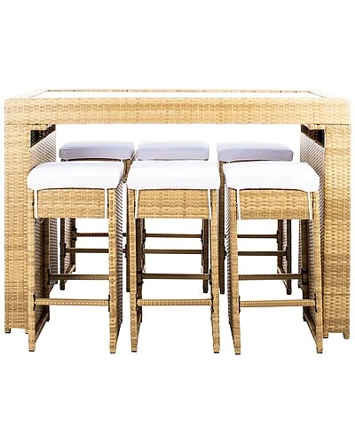 Safavieh Horus Outdoor Natural Dining Set Home 3 Safavieh Horus Outdoor Natural Dining Set Home