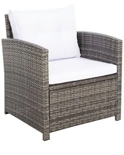 Safavieh Vellor Outdoor Grey 4pc Living Set Home 12 Safavieh Vellor Outdoor Grey 4pc Living Set Home -Safavieh Sales Store 3070036109 RLLD 4