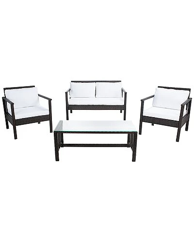 Safavieh Garnen Outdoor 4pc Living Set Home 3 Safavieh Garnen Outdoor 4pc Living Set Home