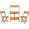 Safavieh Barley Outdoor Flower Shelf 3pc Bistro Set Home