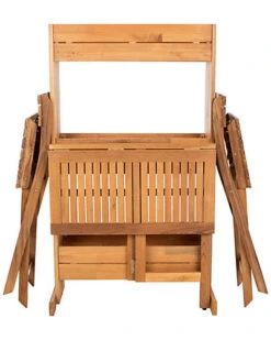 Safavieh Barley Outdoor Flower Shelf 3pc Bistro Set Home -Safavieh Sales Store 3070294987 RLLD 3