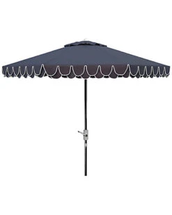 Safavieh Elegant Valance 9ft Auto Tilt Umbrella Home