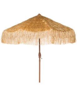 Safavieh Tiki 9ft Crank Umbrella Home