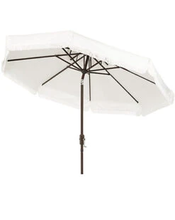 Safavieh Milan Fringe 9ft Double Top Crank Umbrella Home -Safavieh Sales Store 3070294999 RLLD 3
