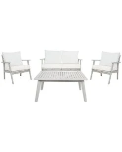 Safavieh Castalia 4Pc Outdoor Living Set Home