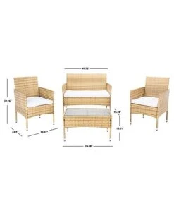 Safavieh Abdul 4Pc Living Set Home -Safavieh Sales Store 3070337281 RLLD 3