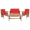 Safavieh Rocklin 4 Pc Outdoor Set Home -Safavieh Sales Store 3070337303 RLLD 1