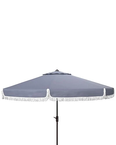 Safavieh Milan Fringe 11Ft Umbrella Home 2 Safavieh Milan Fringe 11Ft Umbrella Home