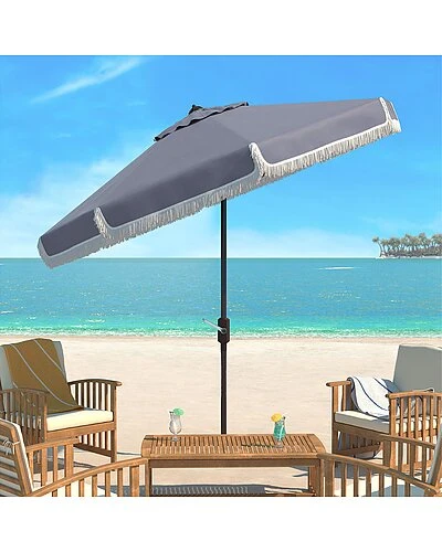 Safavieh Milan Fringe 11Ft Umbrella Home 3 Safavieh Milan Fringe 11Ft Umbrella Home - Image 2
