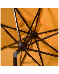 Safavieh Milan Fringe 9Ft Crank Outdoor Push Button Tilt Umbrella Home -Safavieh Sales Store 3070382041 RLLD 3