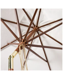 Safavieh Cannes 9ft Wooden Outdoor Umbrella Home -Safavieh Sales Store 3070382047 RLLD 3