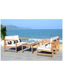 Safavieh Montez 4 Pc Outdoor Set With Accent Pillows Home