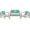 Safavieh Montez 4 Pc Outdoor Set With Accent Pillows Home -Safavieh Sales Store 3070449093 RLLD 1