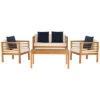 Safavieh Alda 4 Pc Outdoor Set With Accent Pillows Home -Safavieh Sales Store 3070449098 RLLD 1