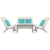Safavieh Chaston 4pc Outdoor Living Set Home