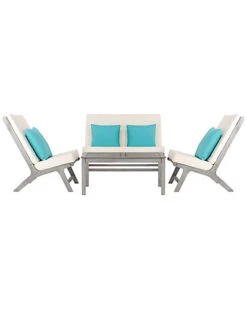 Safavieh Chaston 4pc Outdoor Living Set Home