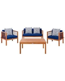Safavieh Alda 4pc Outdoor Set With Accent Pillows Home