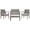 Safavieh Bassey 4pc Outdoor Living Set Home -Safavieh Sales Store 3070616352 RLLD 1