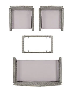 Safavieh Bassey 4pc Outdoor Living Set Home -Safavieh Sales Store 3070616352 RLLD 3