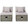 Safavieh Pramla Outdoor Sette & Ottoman Set Home -Safavieh Sales Store 3070616358 RLLD 1