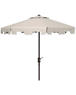 Safavieh Zimmerman 11Ft Round Market Umbrella Home