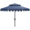 Safavieh Venice 9Ft Round Double Top Crank Umbrella Home -Safavieh Sales Store 3070616389 RLLD 1