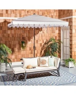 Safavieh Vienna 7.5 Ft Square Crank Umbrella Home