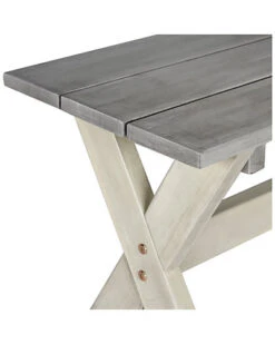 Safavieh Marina Outdoor 3pc Dining Set With 63in Table And 2 Backless Benches Home -Safavieh Sales Store 3070723723 RLLD 5