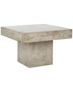 Safavieh Tallen Indoor/Outdoor Modern Concrete 15.75in Coffee Table Home